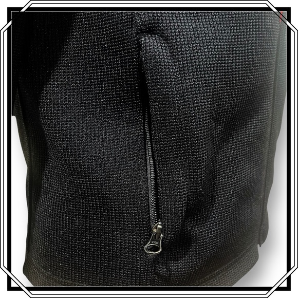 SPYDER Athletic Sweater Jacket - Black & Red; Size M - Picture 7 of 9